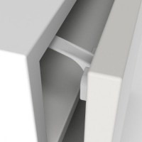 801-03 Блокировка Универсальная  Дверей (на клейкой основе для ящиков и дверец), 2 шт. Серый