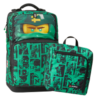 Рюкзак школный  LEGO MAXI NINJAGO, Green с сумкой для обуви/ арт. 20214-2201 