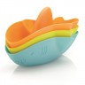 10521 Набор акул (чашки для ванной) ц.Голубой, Зеленый,Оранжевый Ubbi