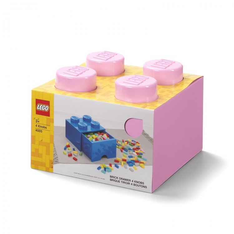 LEGO 40051738 Система хранения 4 розовый ( 1 выдвижная секция )