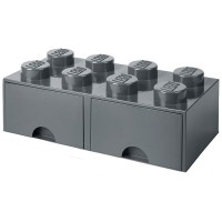 LEGO 40061754 Система хранения 8 темно-серый (2 выдвижные секции)