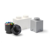 LEGO 40140007 Cистемы хранения мультипак ( 3шт), ц.Черный, Серый, Белый