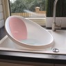 54946 SHN-PPB-WPK Ванночка для купания малыша с мягкой спинкой и фиксатором Shnuggle ц. Белый/Розовый