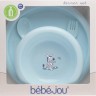 659984 Bebe Jou Комплект посуды для кормления ГОЛУБОЙ Зебра Динки
