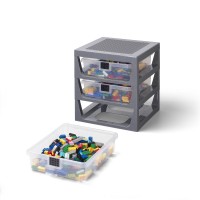 LEGO 40950003 Система хранения 3 ящика STORAGE RACK  серый