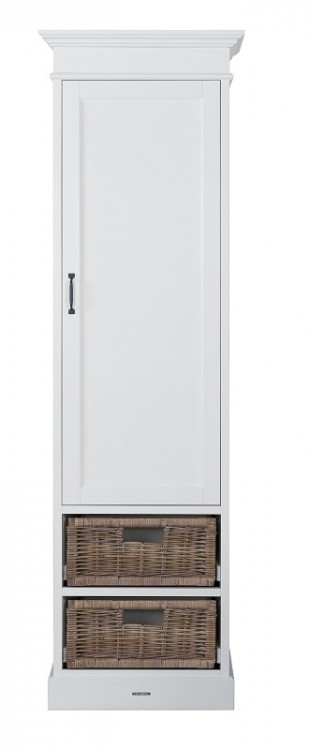 11703956-1 LA PREMIERE II Шкаф (1 дверь, 2 ящика) ц. Белый/Ротанг KIDSMILL