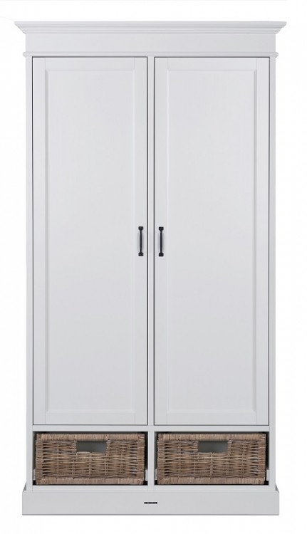11703953-1 LA PREMIERE II Шкаф (2 двери, 2 ящика) ц. Белый/Ротанг KIDSMILL