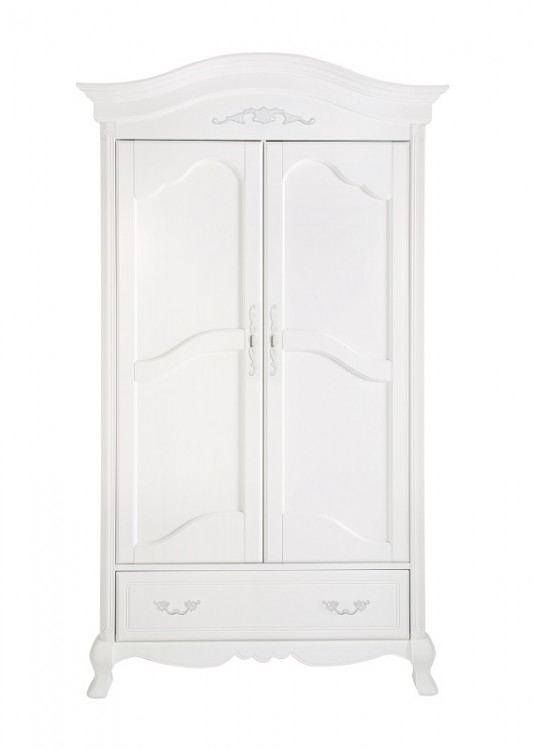 11703723 Royal Шкаф (2 двери,1 ящик) ц. Белый KIDSMILL
