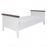 11703090-4 Savona white/grey (без орнамента) Односпальная кровать 90*200(каркас) ц.Белый/Серый