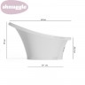70554_70189 SBP-WGY-WASHY Комплект 2 в 1:Ванночка + Ковшик Shnuggle, ц. серый / белый