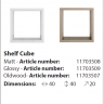 11703508 COSTA Полка куб (матавая) ц.Белый KIDSMILL