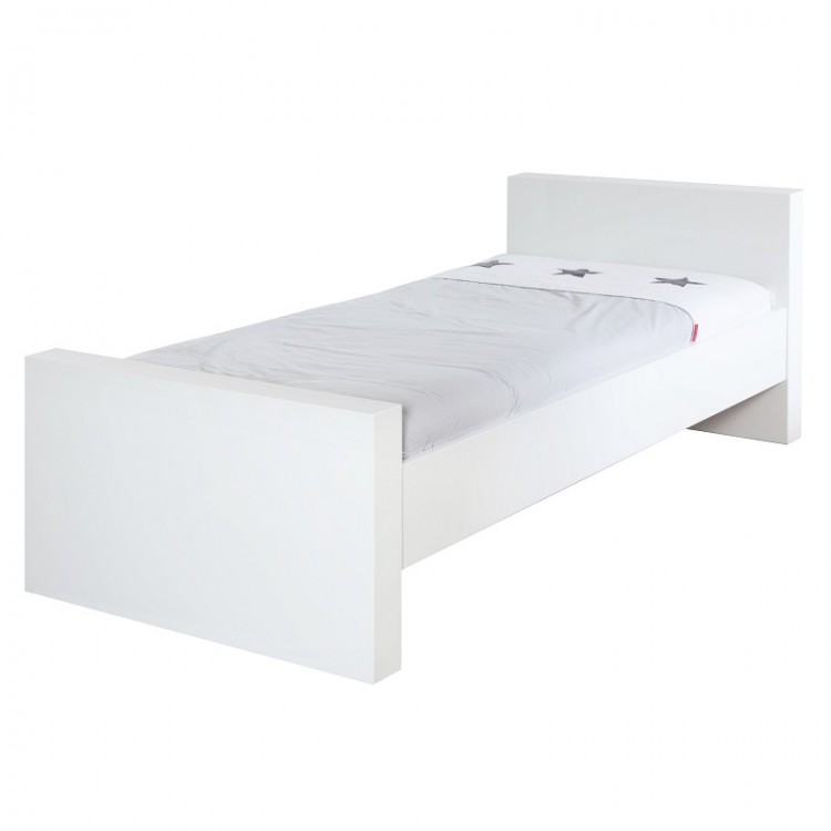 11702967 Somero white (матовый) Односпальная кровать 90*200 (каркас) ц.Белый KIDSMILL