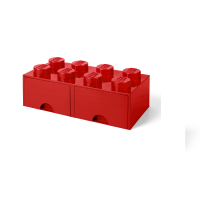 LEGO 40061730 Система хранения 8 красный ( 2 выдвижные секции)