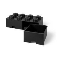LEGO 40061733 Система хранения 8 черный  (2 выдвижные секции)