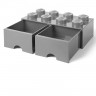 LEGO 40061740 Система хранения 8 светло-серый (2 выдвижные секции)