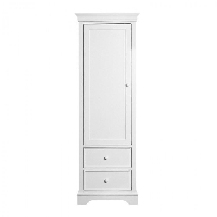 11703336  Marseille white Шкаф (1 дверь, 2 ящика) ц.Белый KIDSMILL