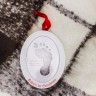 50016 Подарок на ленточке Пяточка-Ладошка (Отпечаток+Фото) ц.Белый Pearhead