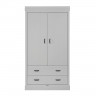 11704003-3 Newport grey (ручная окраска) Шкаф (2 двери, 2 ящик) ц.Серый KIDSMILL